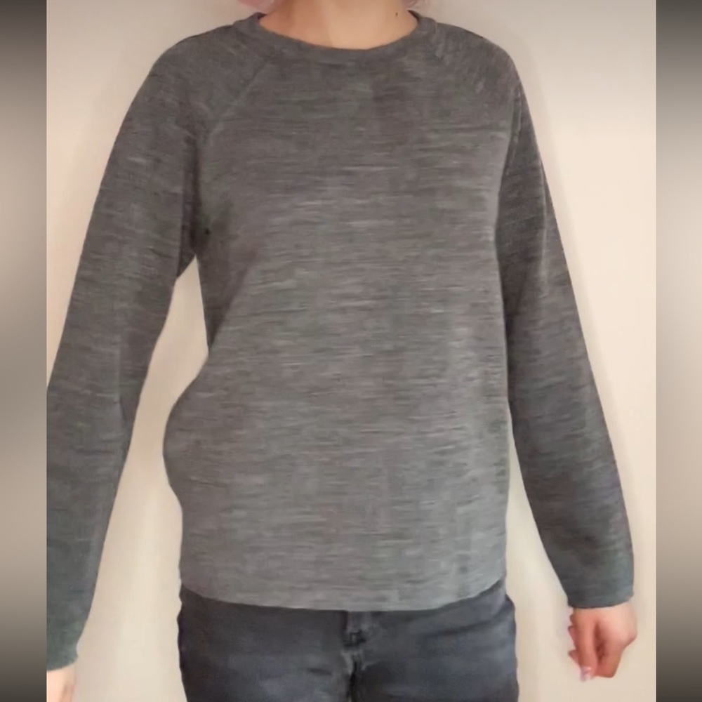 grey melange wool golden goose round neck sweater shirt - Picture 7 of 16